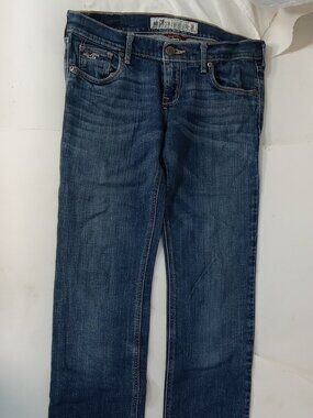 Hollister Jeans Juniors Girls 1R W25 L31 Blue Low Rise Social Stretch Denim